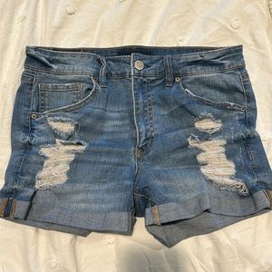Aeropostale Cuff Hem Jean Shorts